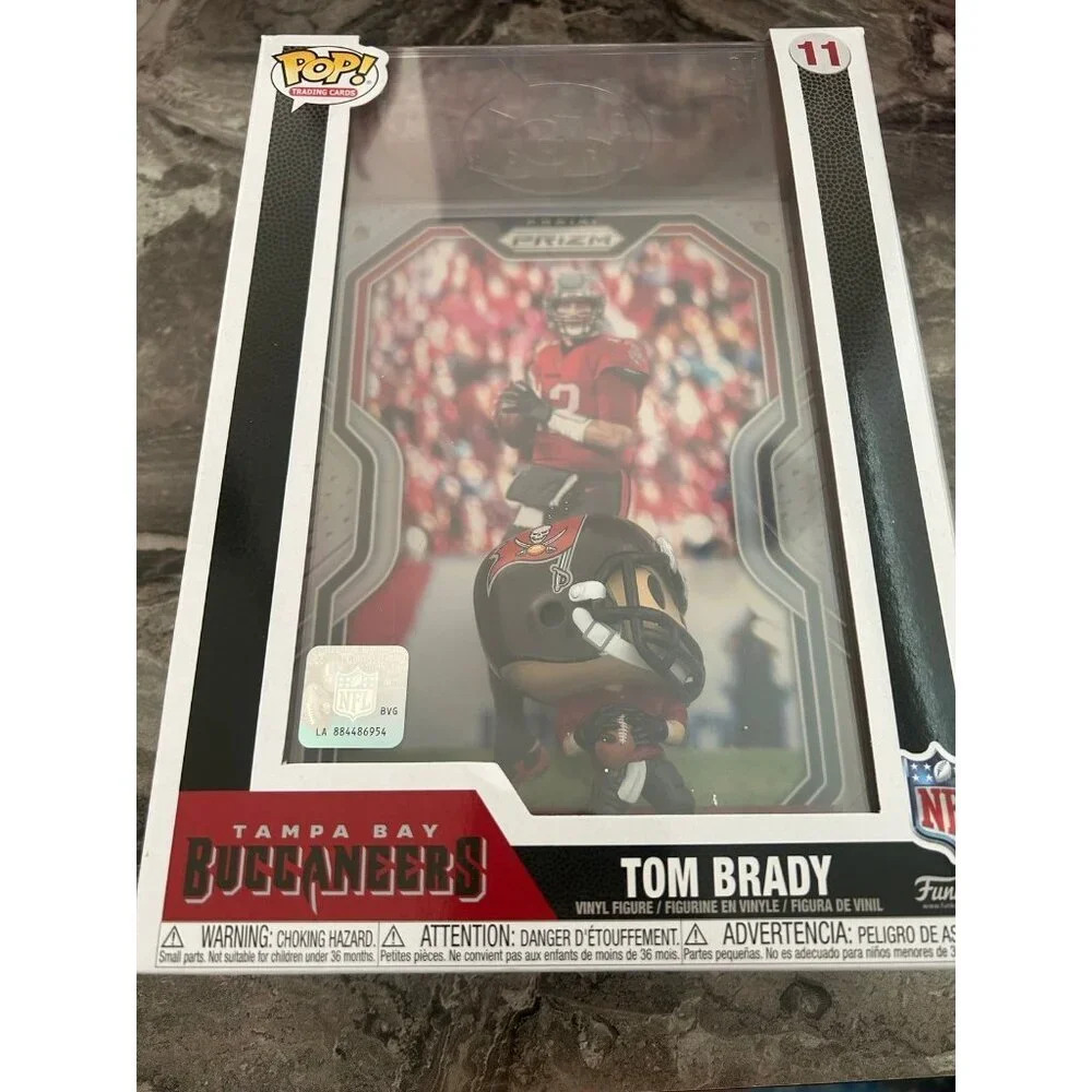 new sealed funko pop tom‎ brady trading card bobble head​